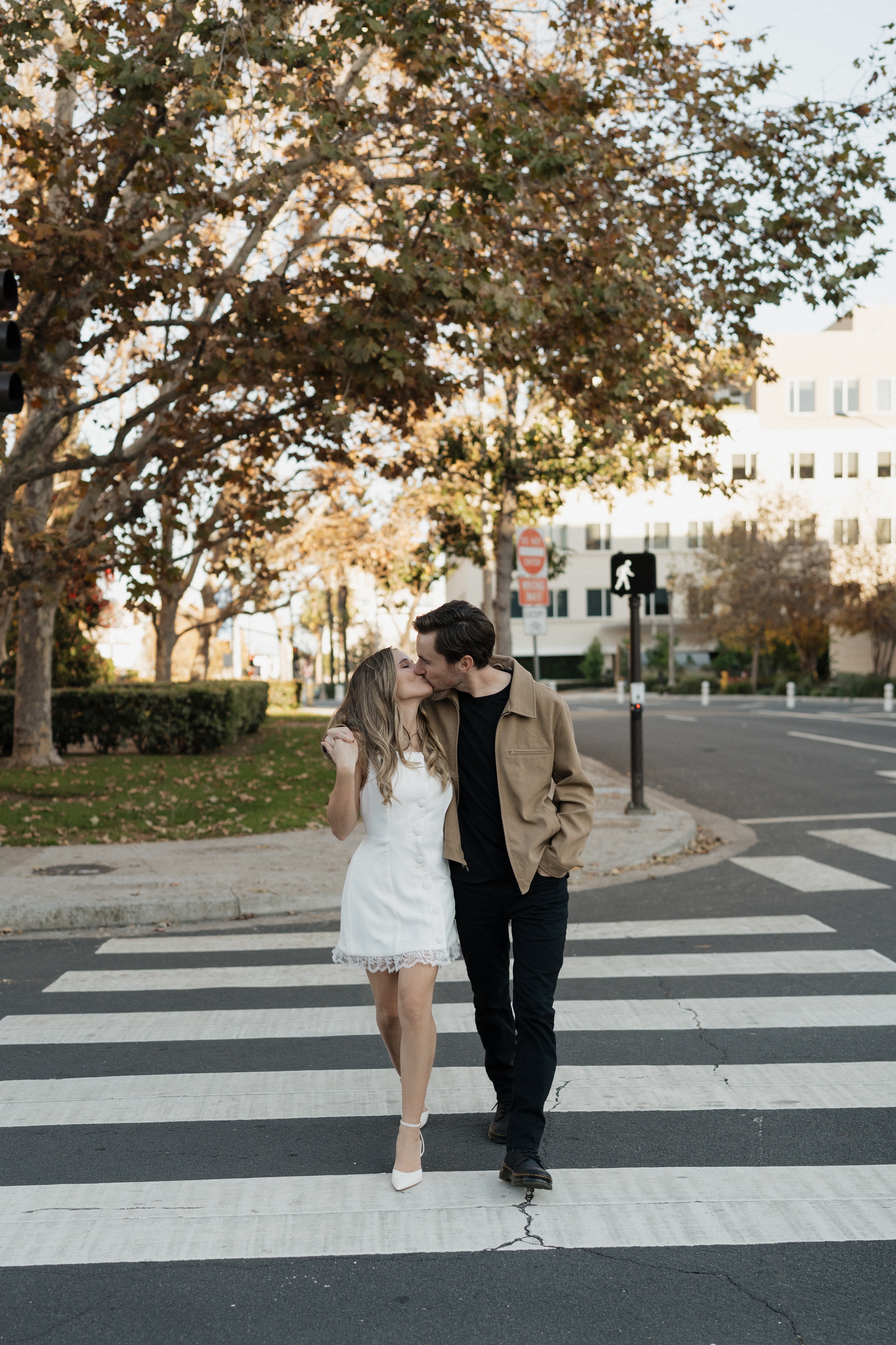 Crosswalk kiss